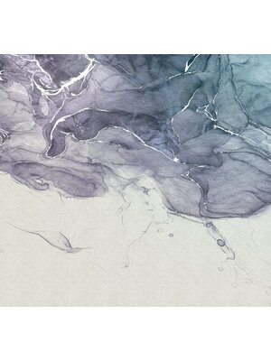 Noordwand Komar Raw Fotobehang Ink Blue Fluid - R3-024 Noordwand Komar Raw Fotobehang Ink Blue Fluid - R3-024