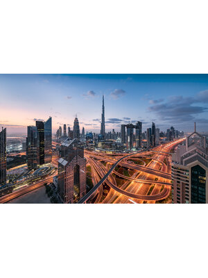 Komar Stefan Hefele; Komar Wanderlust Fotobehang Lights of Dubai - SHX9-119 Komar Stefan Hefele; Komar Wanderlust Fotobehang Lights of Dubai - SHX9-119
