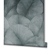 Kumano Behang met grote bladeren - 34514