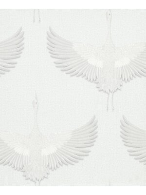 Kumano; The New Design Book Behang met kraanvogels - 34528 Kumano; The New Design Book Behang met kraanvogels - 34528