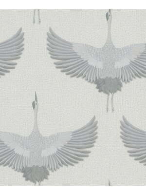 Kumano; The New Design Book Behang met kraanvogels - 34530 Kumano; The New Design Book Behang met kraanvogels - 34530