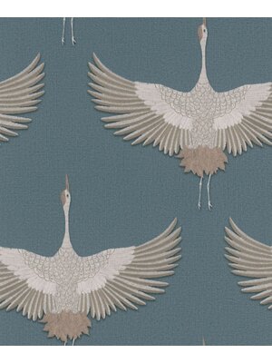 Kumano; The New Design Book Behang met kraanvogels - 34531 Kumano; The New Design Book Behang met kraanvogels - 34531