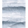 Kylie Behang met lucht en vogel print - 81627