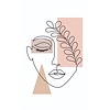 Kylie Fotobehang fineline art face - 81608 Kylie Fotobehang fineline art face - 81608