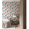 Leyla Behang met cactussen in pot - 81652