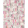 Leyla Behang met grafische print - 81644