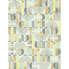 Leyla Behang met grafische print - 81646
