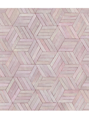Leyla Behang met hexagon patroon - 89002