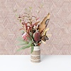 Leyla Behang met hexagon patroon - 89002