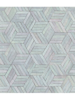 Leyla Behang met hexagon patroon - 89003 Leyla Behang met hexagon patroon - 89003