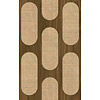 Leyla Behang met rotan en hout patroon - 81637