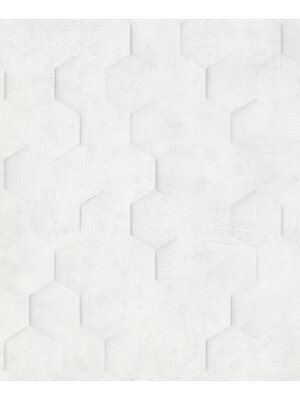 Loft Behang met 3D hexagon print - 34157 Loft Behang met 3D hexagon print - 34157