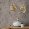Loft Behang met 3D hexagon print - 34162