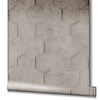 Loft Behang met 3D hexagon print - 34162