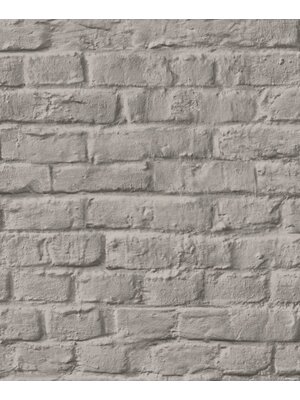Loft Behang met bakstenen print - 34168