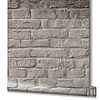 Loft Behang met bakstenen print - 34168
