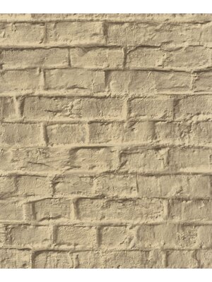 Loft Behang met bakstenen print - 34169