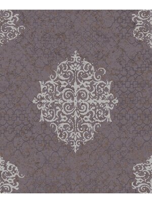 Lustre Behang met grote metallic ornamenten - CM2481