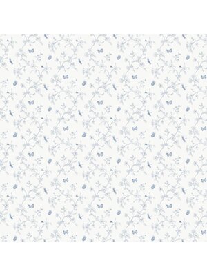 Miniatures 3 Behang met bloemen en vlinders - G67851