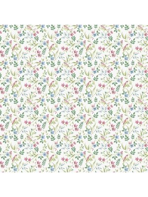 Miniatures 3 Behang met bloemen en vogels - G68714 Miniatures 3 Behang met bloemen en vogels - G68714