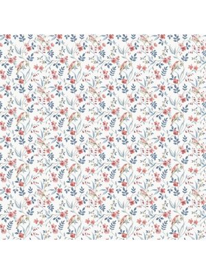 Miniatures 3 Behang met bloemen en vogels - G68715 Miniatures 3 Behang met bloemen en vogels - G68715