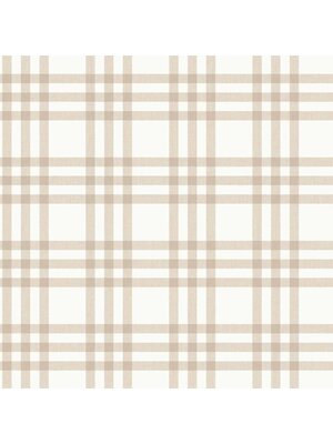 MiniMe Behang met beige tartan ruit - 17153