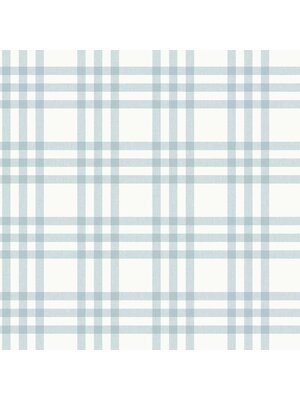 MiniMe Behang met lichtblauwe tartan ruit - 17151