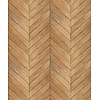 Natural FX 2 Behang met houten visgraat planken - G67998
