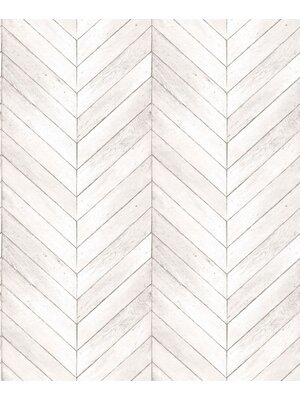 Natural FX 2 Behang met houten visgraat planken - G68000