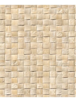 Noordwand Textura Behang met natuurlijk vlechtwerk - 1545740