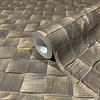 Noordwand Textura Behang met natuurlijk vlechtwerk - 1545742