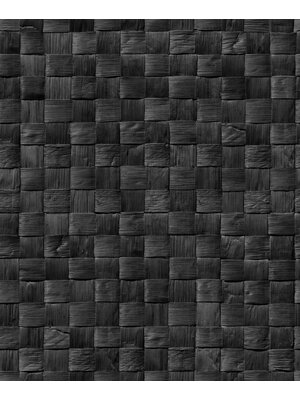 Noordwand Textura Behang met natuurlijk vlechtwerk - 1545743
