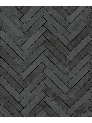 Noordwand Textura Behang met visgraatverband bakstenen - 1545761
