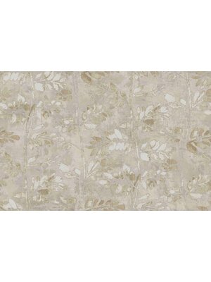 Terra Behang met bladerenprint - 43802
