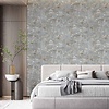 Terra Behang met bladerenprint - 43806
