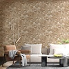 Terra Behang met bladerenprint - 43808 Terra Behang met bladerenprint - 43808