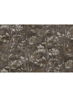 Terra Behang met bladerenprint - 43809