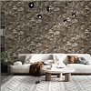 Terra Behang met bladerenprint - 43809 Terra Behang met bladerenprint - 43809