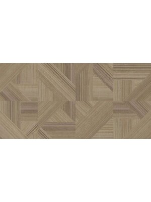 Terra Behang met grafische facet streepstructuur - 43843