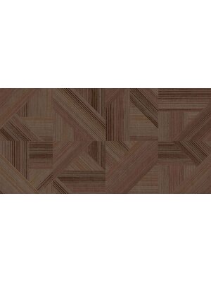 Terra Behang met grafische facet streepstructuur - 43848