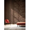 Terra Behang met grafische facet streepstructuur - 43848