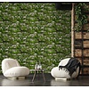 Noordwand Textura Behang stenen muur met mos - 1545731