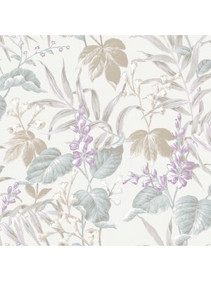 Thema Behang met bladeren en bloemen - 28854 Thema Behang met bladeren en bloemen - 28854