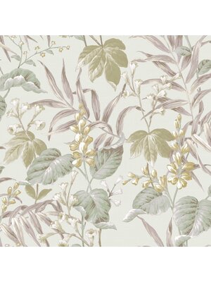 Thema Behang met bladeren en bloemen - 28855 Thema Behang met bladeren en bloemen - 28855
