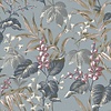 Thema Behang met bladeren en bloemen - 28856