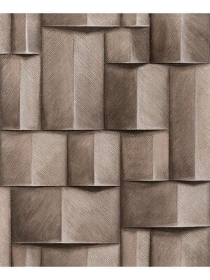 Timber Behang met 3d effect - 35375