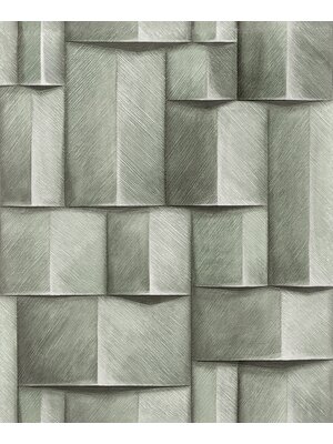 Timber Behang met 3d effect - 35378