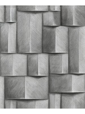 Timber Behang met 3d effect - 35381