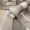 Timber Behang met 3d effect - 35388