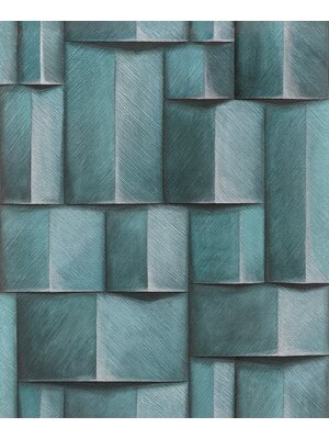 Timber Behang met 3d effect - 35389